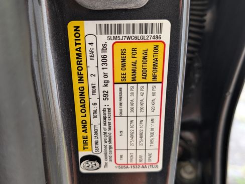 Used 2020 Lincoln Aviator Reserve w/ Equipment Group 201A RWD image 40