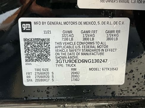 Used 2022 GMC Sierra 1500 SLT w/ SLT Premium Package AWD/4WD image 19