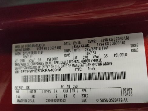 Used 2019 Ford F150 XLT w/ Equipment Group 302A Luxury image 33