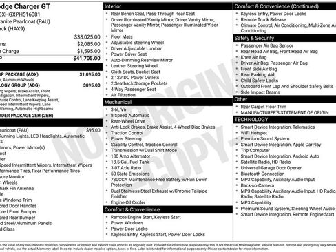 Used 2023 Dodge Charger GT w/ Blacktop Package RWD image 2