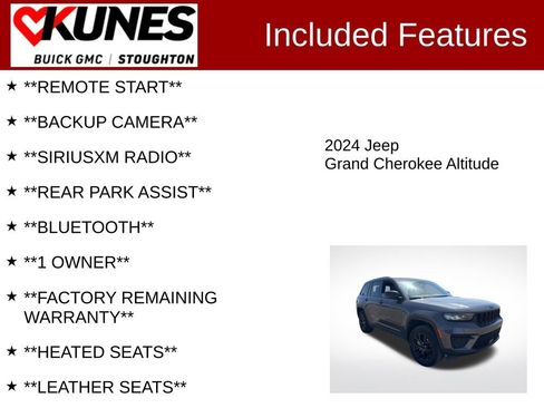 Used 2024 Jeep Grand Cherokee Altitude AWD/4WD image 2