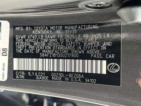 New 2025 Lexus ES 350 Ultra Luxury image 27