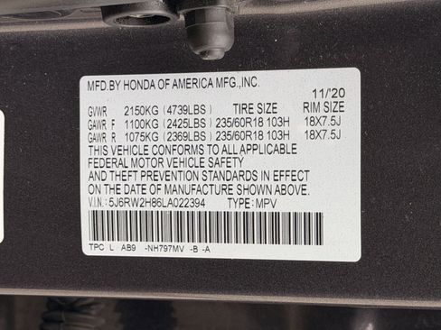 Certified 2020 Honda CR-V EX-L image 28