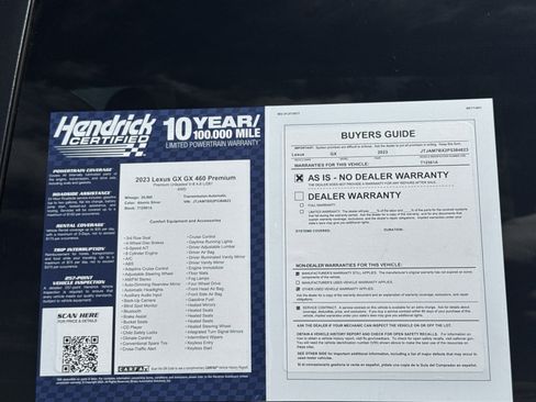 Used 2023 Lexus GX 460 Premium w/ Accessory Package AWD/4WD image 38