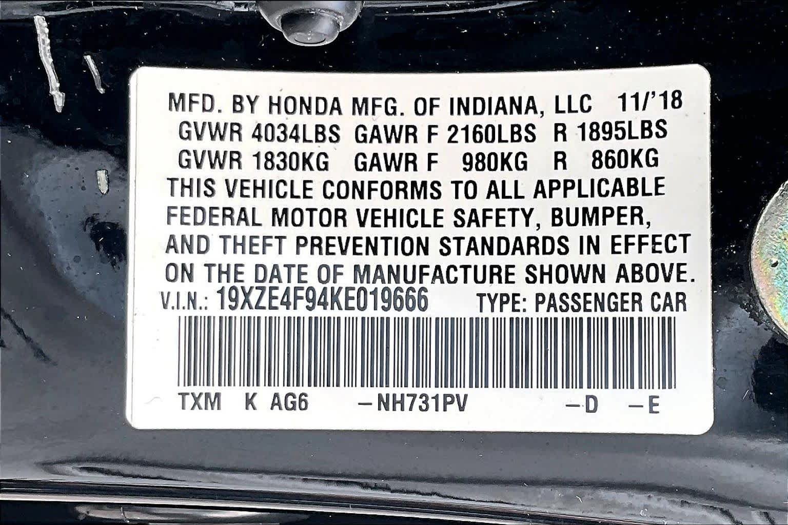 Used 2019 Honda Insight Touring image 33