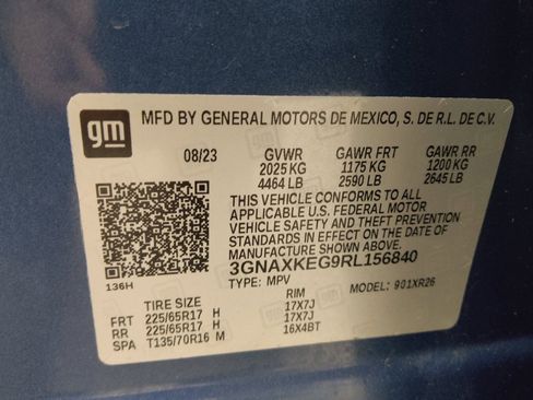 Used 2024 Chevrolet Equinox LT w/ LPO, Floor Liner Package FWD image 33