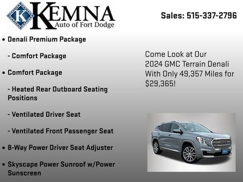 Used 2024 GMC Terrain Denali w/ Denali Premium Package image 13