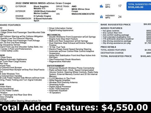 Used 2022 BMW M850i Gran Coupe xDrive image 3