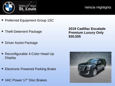 Used 2019 Cadillac Escalade Premium Luxury AWD/4WD image 8