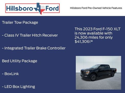 Used 2023 Ford F150 XLT w/ Equipment Group 302A High AWD/4WD image 13