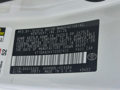 Used 2026 Toyota Camry SE FWD image 12