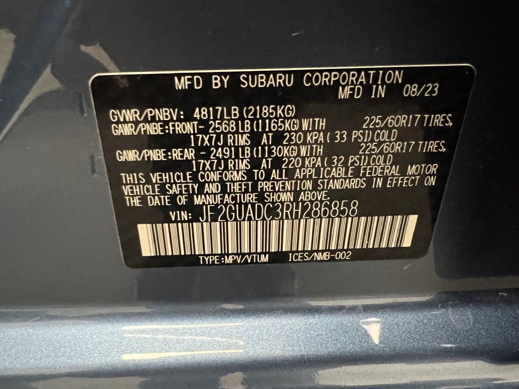 Used 2024 Subaru Crosstrek 2.0i Premium AWD/4WD image 34