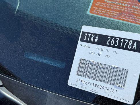 Used 2019 Honda Ridgeline RTL image 34