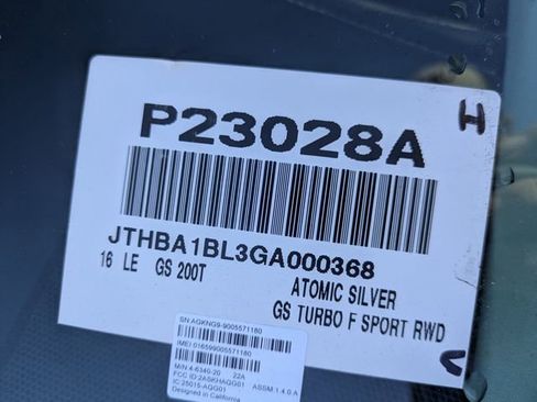 Used 2016 Lexus GS 200t image 38