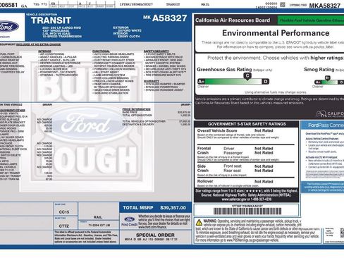 Used 2021 Ford Transit 250 Low Roof w/ Exterior Upgrade Package RWD image 5