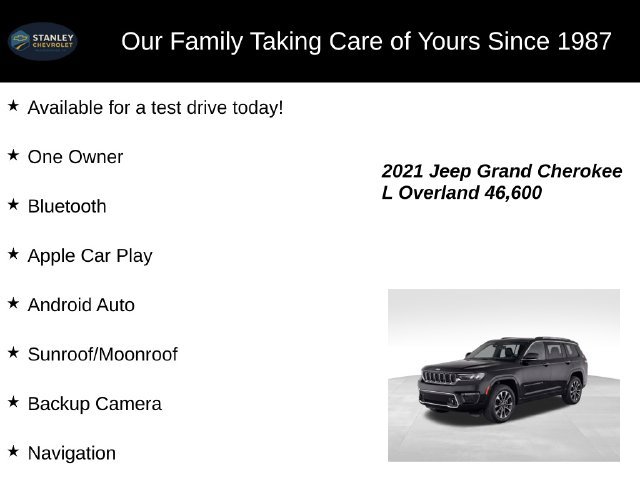 Used 2021 Jeep Grand Cherokee L Overland w/ Luxury Tech Group IV AWD/4WD image 9