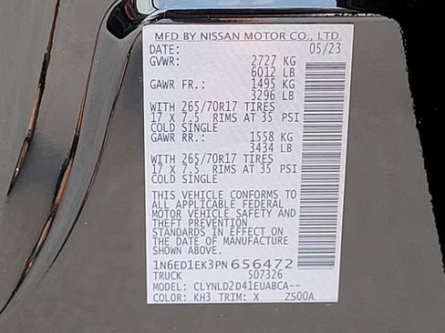 Certified 2023 Nissan Frontier PRO-4X w/ Pro Convenience Package AWD/4WD image 14