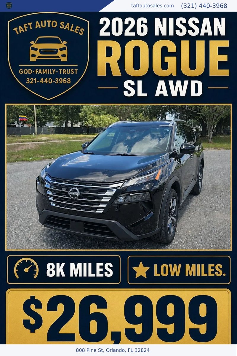Used 2026 Nissan Rogue SL AWD/4WD image 1