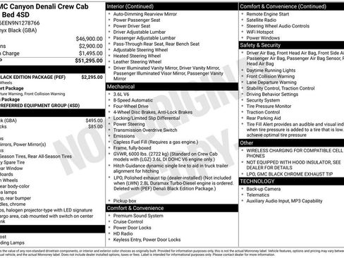 Used 2022 GMC Canyon Denali w/ Denali Black Edition Package image 1