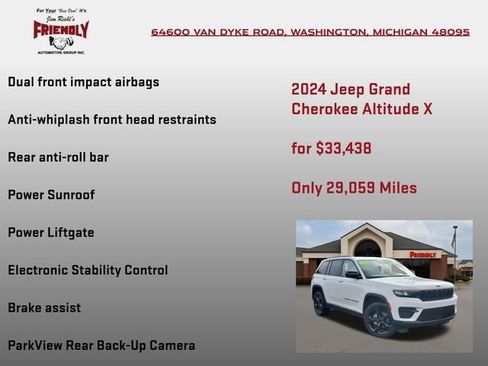 Used 2024 Jeep Grand Cherokee Altitude AWD/4WD image 30