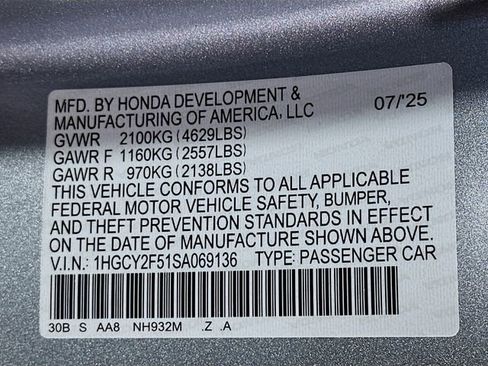Certified 2025 Honda Accord Sport image 33
