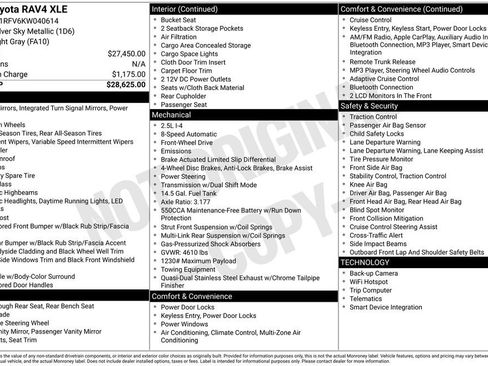 Used 2019 Toyota RAV4 XLE image 42