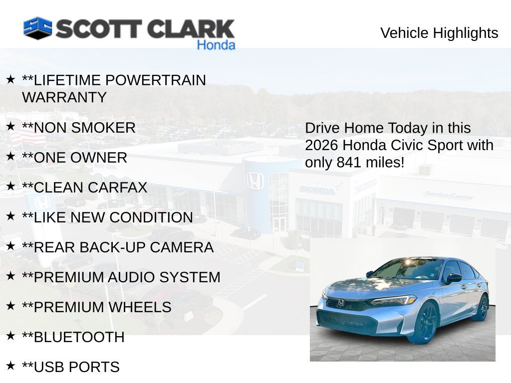 Used 2026 Honda Civic Sport image 11
