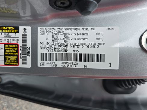 New 2026 Toyota Tundra Limited AWD/4WD image 35
