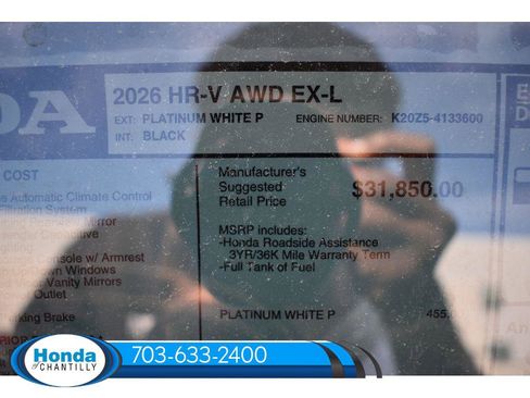 New 2026 Honda HR-V EX-L image 36