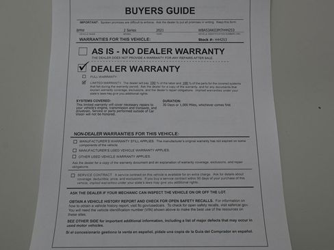 Used 2021 BMW 228i Gran Coupe w/ Lights Package image 37