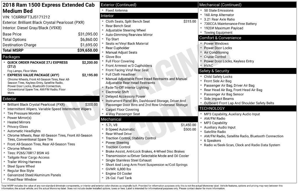 Used 2018 RAM 1500 Express RWD image 4