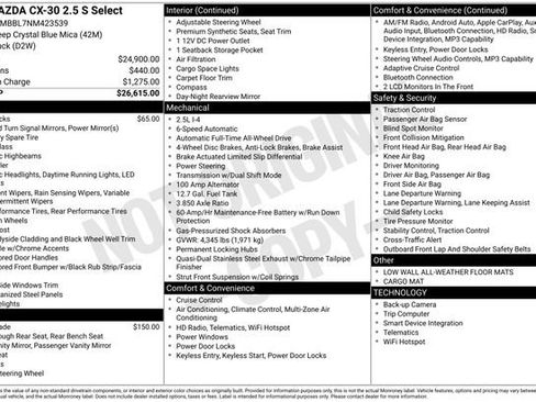 Used 2022 MAZDA CX-30 AWD 2.5 S w/ Select Package image 4