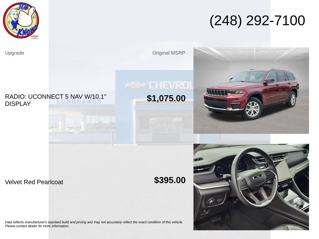 Used 2022 Jeep Grand Cherokee L Limited AWD/4WD image 5