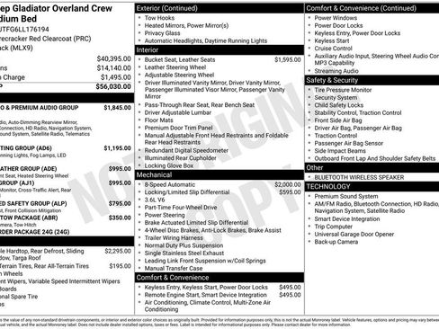 Used 2020 Jeep Gladiator Overland image 6