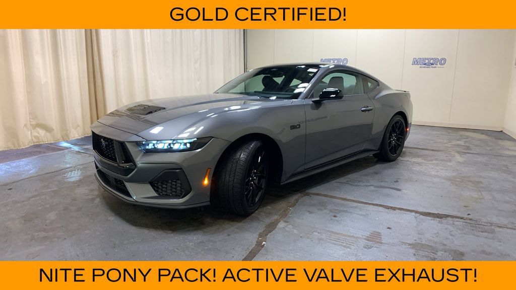 Certified 2025 Ford Mustang GT Premium w/ Mustang Nite Pony Package RWD image 36