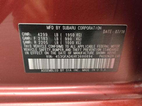 Used 2019 Subaru Impreza 2.0i Premium w/ Eyesight & BSD/Rcta & SRF image 33