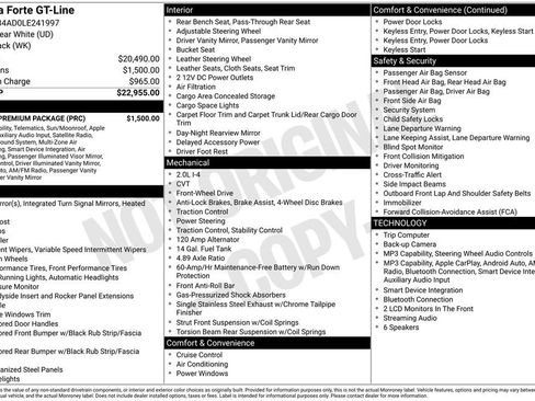 Used 2020 Kia Forte GT-Line w/ GT-Line Premium Package FWD image 6