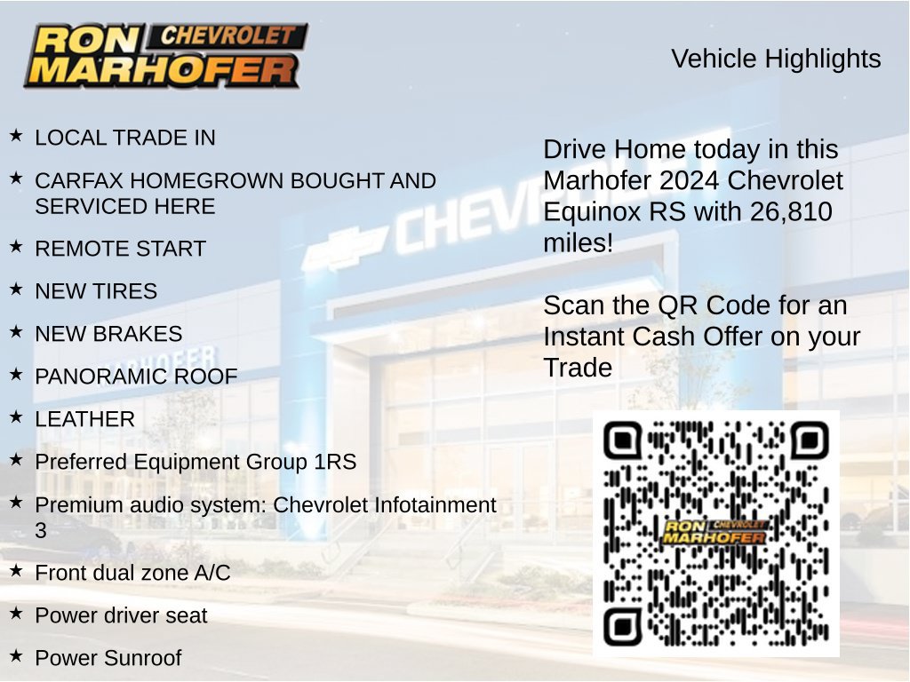 Used 2024 Chevrolet Equinox RS AWD/4WD image 14