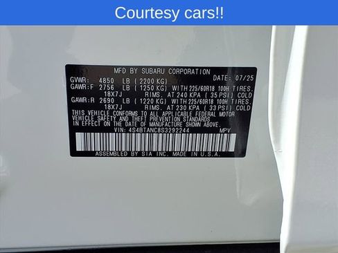 Used 2025 Subaru Outback Limited AWD/4WD image 10