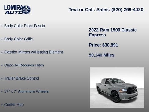Used 2022 RAM 1500 Express w/ Ceramic Grey Express Package AWD/4WD image 33