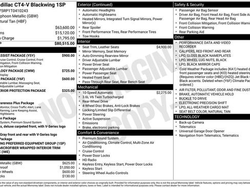 New 2026 Cadillac CT4 V Blackwing w/ Driver Assist Package RWD image 11