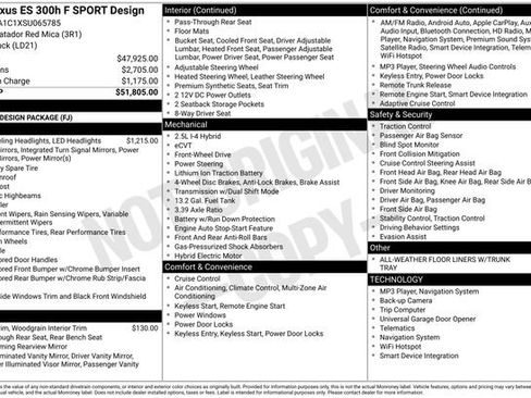 Certified 2025 Lexus ES 300h F Sport image 42