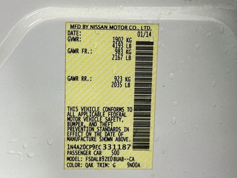 Used 2014 Nissan Leaf S w/ Charge Package FWD image 12