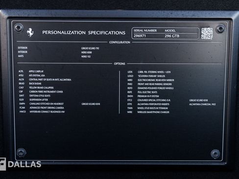 Used 2023 Ferrari 296 GTB Base image 31