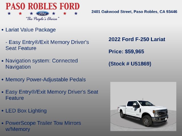 Used 2022 Ford F250 Lariat w/ Lariat Value Package AWD/4WD image 12