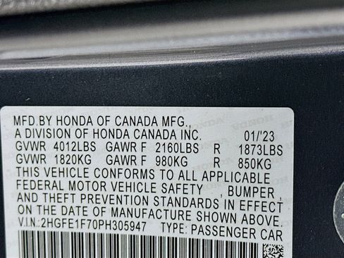 Used 2023 Honda Civic EX image 12