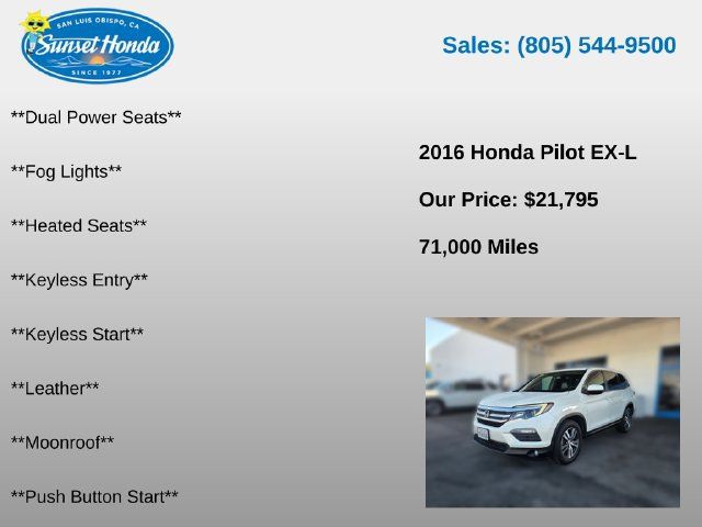 Used 2016 Honda Pilot EX-L image 6