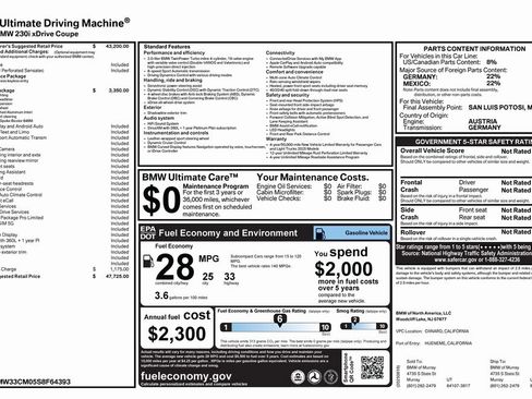Used 2025 BMW 230i xDrive Coupe w/ M Sport Package image 4