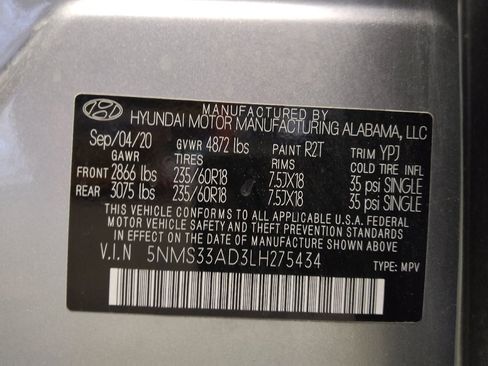 Used 2020 Hyundai Santa Fe SEL w/ Convenience Package FWD image 33