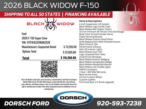 New 2026 Ford F150 XLT w/ Equipment Group 303A High AWD/4WD image 2